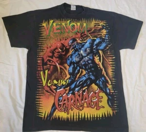 Men's Carnage vs Venom Marvel Modern Boot AOP T-Shirt - Size Large - Picture 1 of 7
