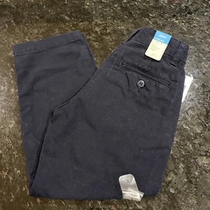 Nwt Gap Boy’s Navy Classic Straight Chino Pants Sz 5 Adjustable Waist 100% Cotto - Picture 1 of 11