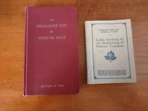 1959 Great Northern Railway Rule Book Hardback & Ladies Auxiliary Constitution - Picture 1 of 7