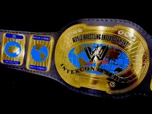Oval Old Intercontinental Championship belt compatible Wrestling Title adult - Picture 1 of 14