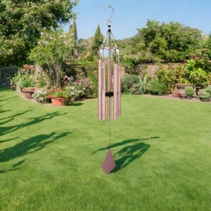 36"Long Tuned Pink Metal Wind Chime Ornament Home Decor Unique Gift - Picture 1 of 1