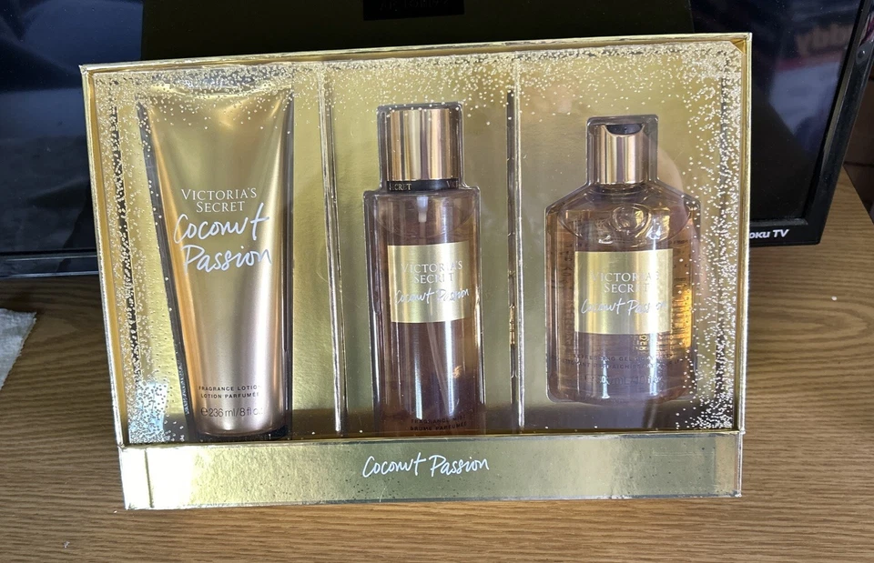 NEW Victoria's Secret Coconut Passion Gift Set 3PC - Image 1 of 4