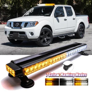 54LED Strobe Light Bar Rooftop Double Side Emergency Warning For Nissan Frontier - Picture 1 of 20