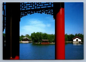 Postcard Vintage Grand View Park Beijing China Asia Landmark History Nature 4x6 - Picture 1 of 2