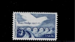 US Scott #1721, Single 1977 Peace Bridge 13c FVF MNH - Picture 1 of 1