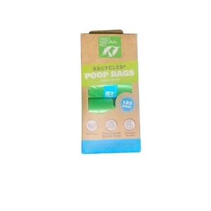 Only Natural Pet Biodegradable Poop Bags Unscented 120 Count - Picture 1 of 4