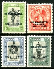 PAPUA - 1935 Jubilee Set to 5d Black + Slate-Green SG 150-53 Cv £19 MNH [D1188]