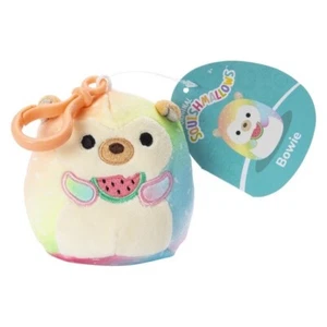 Squishmallows Food Squad Bowie mit Wassermelone Mini Stofftier Clip On Plüsch - Bild 1 von 7