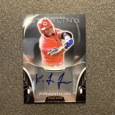 2013 Bowman Sterling KEVIN FRANKLIN #BSAP-KF Rookie AUTO - CINCINNATI REDS - Image 1 of 4