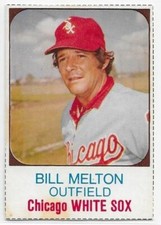 BILL MELTON 1975 Hostess Baseball card #8 Chicago White Sox EX+/NR MT