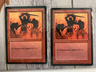 MTG 1x Portuguese FBB 4th Edition Immolation  (2 Available) - Image 1 of 2