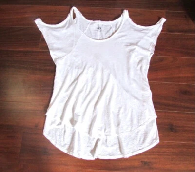 TERCIOPELO para CALYPSO ST. BARTH ~ PP Camisa holgada de algodón calado recortada c2 Foto 1 de 4