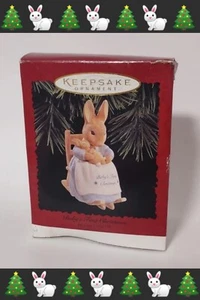 VINTAGE 1996 HALLMARK KEEPSAKE ORNAMENT BABY'S 1ST CHRISTMAS BEATRIX POTTER 1996 - Picture 1 of 6