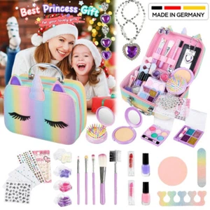 Kinderschminke Set Mädchen Schminkkoffer Mädchen,30PCS Waschbar Schminke Kinde! - Bild 1 von 12