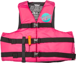 Fly Racing Nylon Flotation Vest Lg/XL Neon Pink/Teal 221-30414L - Picture 1 of 1