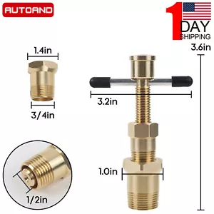 Estrattore rimozione olive ottone massiccio rame raccordo tubi strumento idraulico 1/2" e 3/4" - Foto 1 di 12