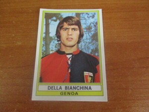 PANINI 1973-'74 DELLA BLANCINA GENOA Footballers Figure No. 137 NIB