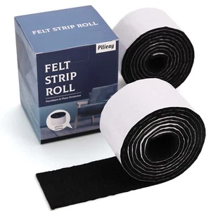 2 Pack Felt Tapes with Adhesive Backing Heavy-Duty Self Adhesive Felt Strips ... - Picture 1 of 6