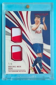 2021 Immaculate Tottenham Son Heung-Min Dual Patch 7/8 Trikot Nummer≈1/1 - Bild 1 von 2