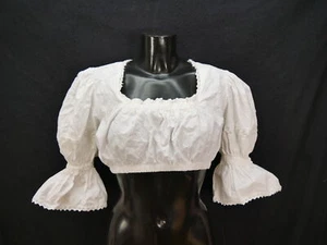Size 40 dirndl blouse sweet blouse for dirndl Oscar with lace costume blouse B8997 - Picture 1 of 4