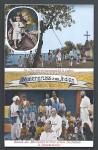 Maria Jesus Missionare Hochwasserdorf Schule Bibelmission Zentralindien um 1905 - Bild 1 von 1