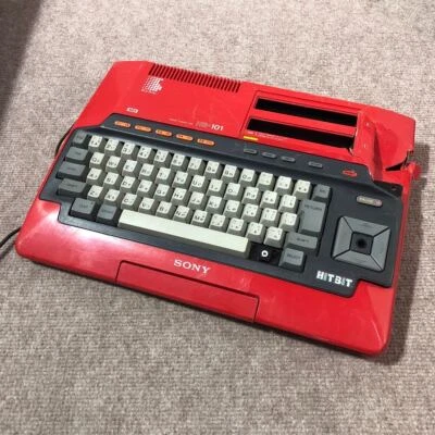 SONY Sony MSX HB-101 HIT BIT HOME COMPUTER Home Computer Red From Japan - Image 1 of 4