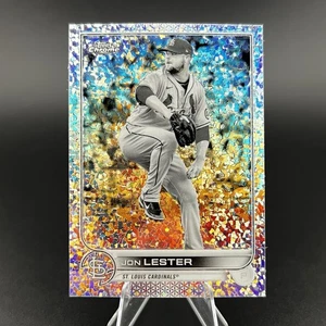 Jon Lester - 2022 Topps Chrome Black & White Mini-Diamond Refractor #187 - Picture 1 of 2