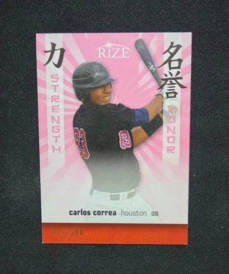 Carlos Correa Leaf Rize Draft Strenght and Honor Pink 2012 070/200 #SH-3 Foto 1 de 2