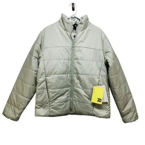 All In Motion Damen Steppjacke mit Etikett Größe M Salbeigrün - Bild 1 von 10