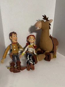 Disney Toy Story Woody Jessie und Bullseye Zugschnur Puppen - Bild 1 von 4