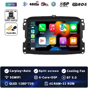 AUTORADIO ANDROID FIAT 500L 2012-2017 CARPLAY AUTO TOUCH 7 POLLICI WIFI GPS - Foto 1 di 4