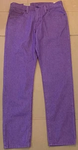 NWT $70 Levis Purple Zip Fly 5-Pocket Straight Denim Jeans 29x30 (Actual 31x31) - Picture 1 of 5
