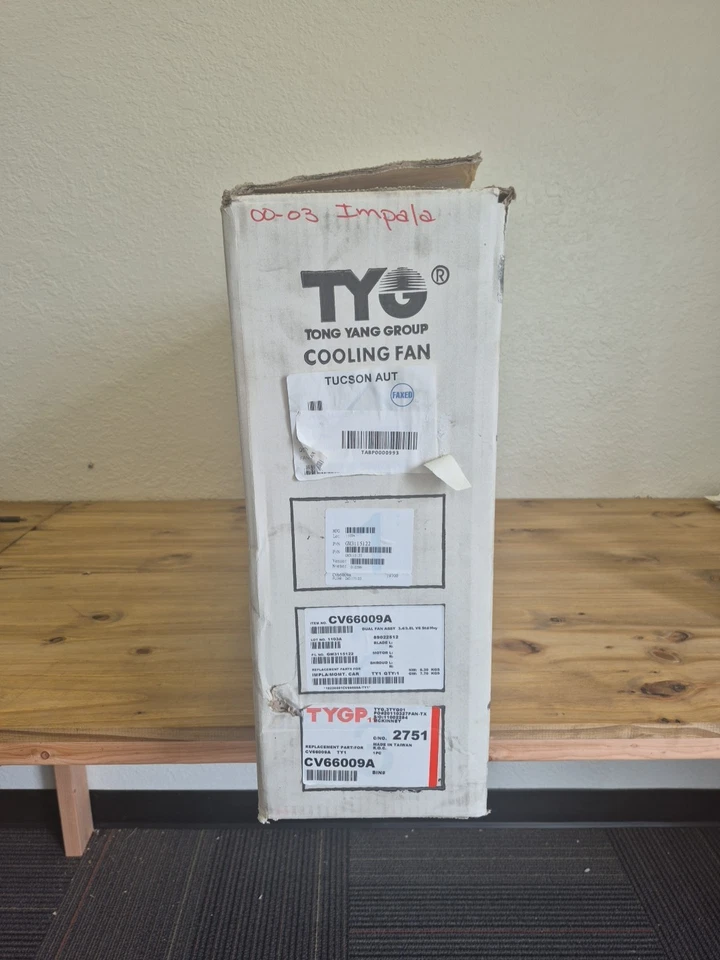 Conjunto de ventilador de refrigeración para 00-03 Chevrolet Impala/Monte Carlo 3.4/3.8 Foto 1 de 4