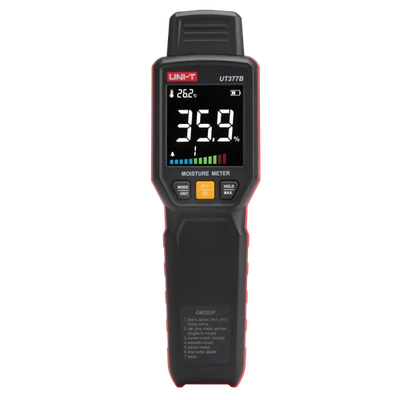 Medidor de humedad tipo pin UNI-T UT377B madera y materiales de construcción autoprueba✦ Foto 1 de 4