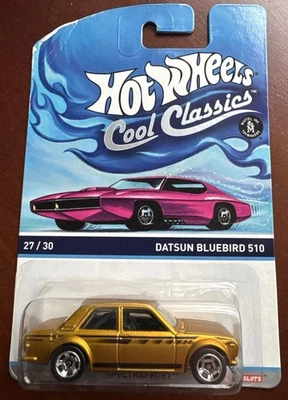 Hot Wheels Datsun Bluebird 510 Gold 2014 con RSW’s 27/30 Cool Classics *Peine de $1* Foto 1 de 4