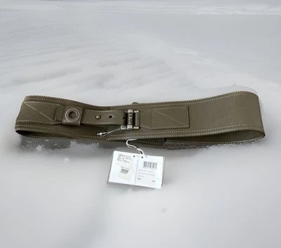 Christian Dior Vintage Veau Wide Leather Logo Green Cannage  Belt Size 90 - Image 1 of 4