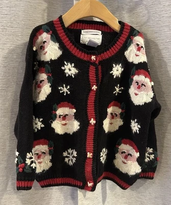 Cárdigan de Navidad vintage Christopher and Banks niños talla pequeña Foto 1 de 4