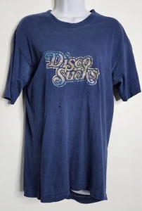 Vintage 70s Belton "Disco Sucks" T-Shirt USA Made Single Stitch Distressed L 42- - Bild 1 von 20