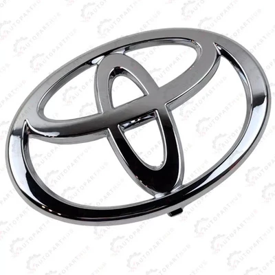 GENUINE TOYOTA 02-05 CAMRY 03-06 4RUNNER FRONT GRILLE SILVER EMBLEM BADGE LOGO - Image 1 of 2