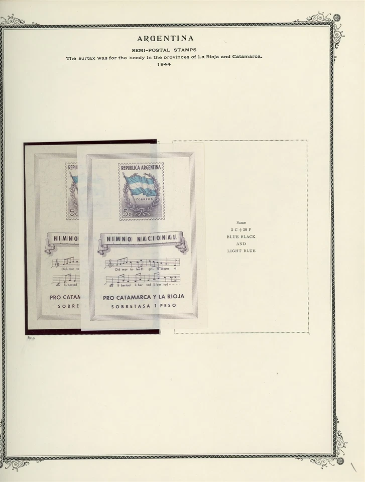 ARGENTINA Scott Specialty Album Page Lot #2 - SEE SCAN - $$$ - Image 1 of 1