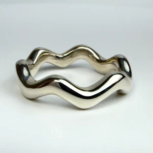 Anillo Tiffany & Co. Paloma Picasso Plata Zig Zag Banda Talla 4.5 - Imagen 1 de 5