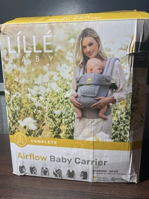Porta-bebês LÍLLÉbaby fluxo de ar COMPLETO - carvão/prata - Imagem 1 de 4