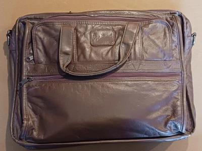 Maletín de cuero marrón Giorgio Bernini, sin correa para el hombro Foto 1 de 4