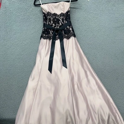 Vestido Jessica McClintock para mujer 2 rosa vestido de fiesta encaje lazo caprichoso 2010 graduación Foto 1 de 4