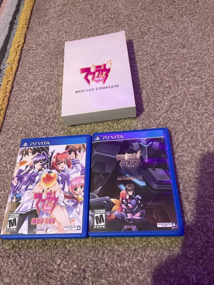 Muv Luv Complete PS Vita Playstation w/ Cover. Muv Luv Alternative 2 carts - Image 1 of 1