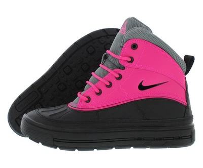 Zapatos Nike Woodside 2 High GS para niñas talla 4, color: carne/gris/negro Foto 1 de 4