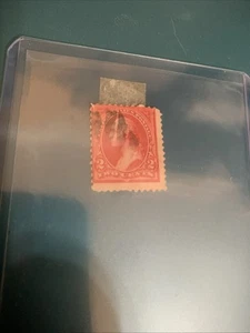 Rarissimo francobollo George Washington rosso due 2 centesimi - Foto 1 di 3