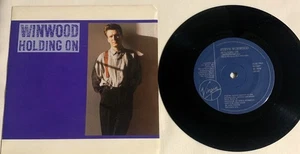 STEVE WINWOOD-HOLDING ON-7" VINYL PICTURE SLEEVE-(Pop Rock) - Picture 1 of 2