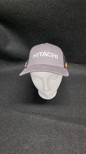 Hitachi Trucker Hat Black One Size Embroidered Americsn Flag - Picture 1 of 5
