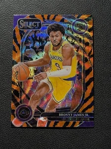 2024 Panini Select #290 Bronny James Jr. TIGER PRIZM COURTSIDE SSP Lakers RC - Picture 1 of 2